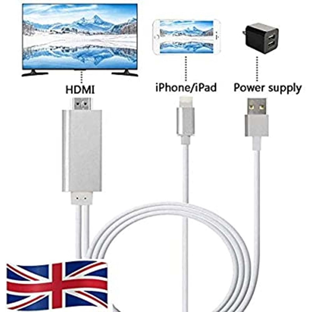 ÇEVİRİCİ ADAPTOR HD TV IPHONE TO HDMI