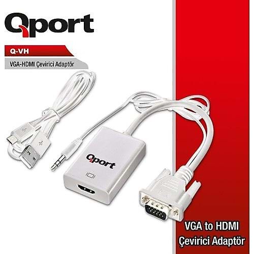 ÇEVİRİCİ VGA TO HDMI QPORT Q-VH