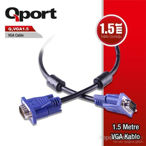 KABLO VGA 1,5 Q-PORT