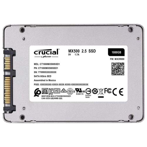 HDD SDD CRUCIAL 1TB SSD DISK MX500
